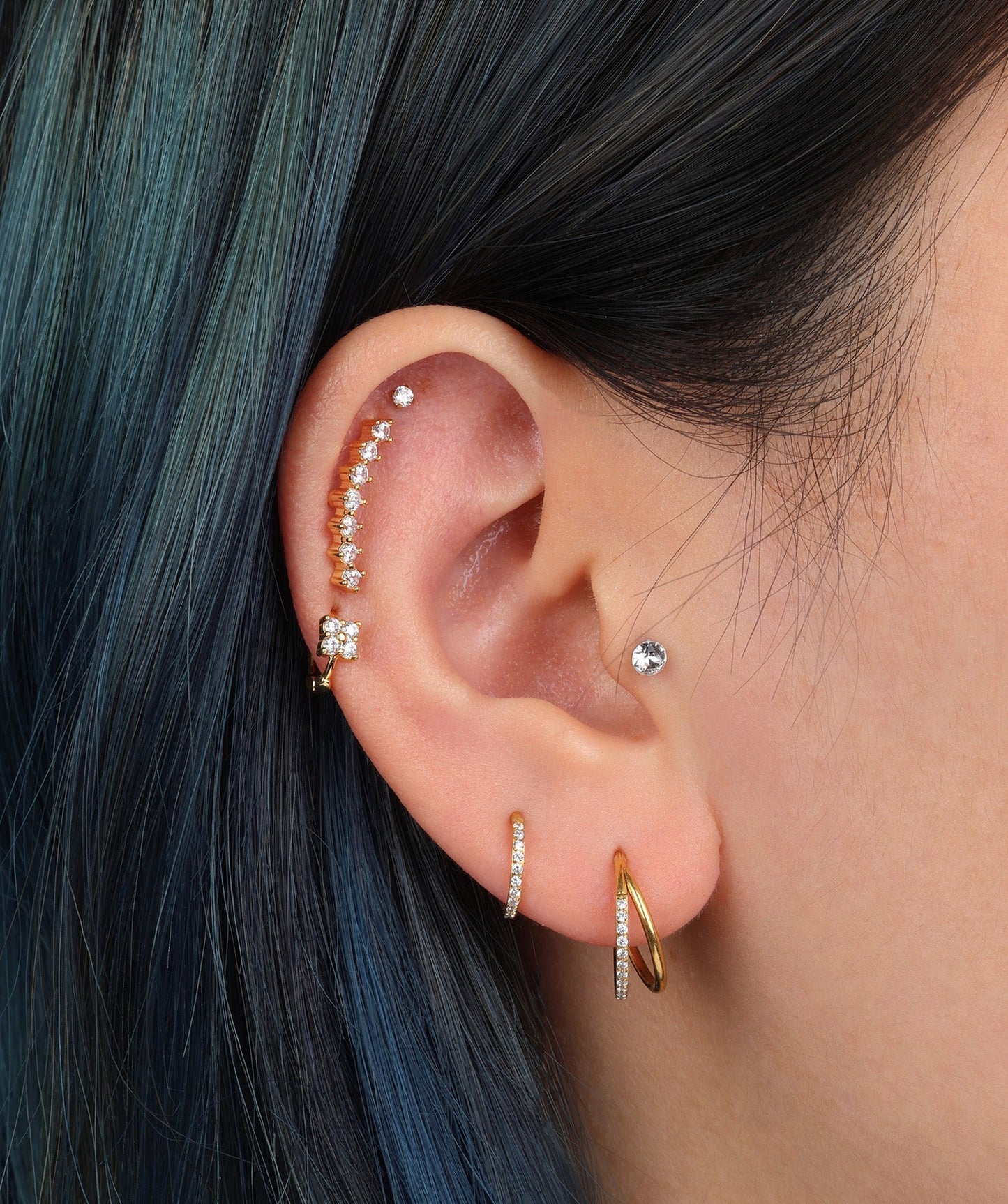 Luxe Sparkle Stud Earring